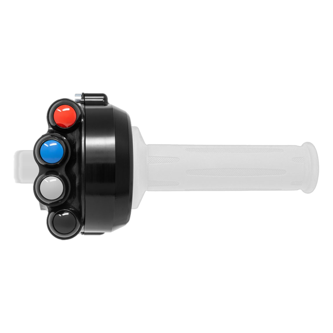 Gasgriffgehäuse mit integriertem Lenkerschalter JetPrime BMW S 1000 RR (23-26) JP CO BM038