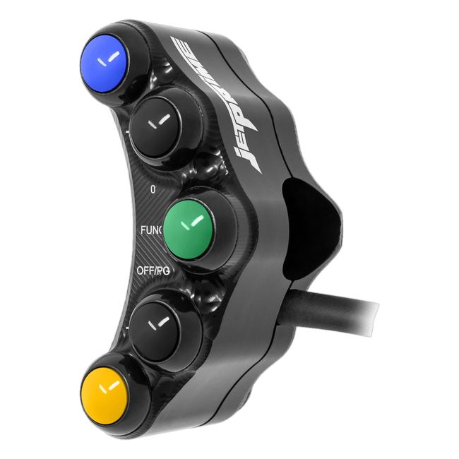 Lenkerschalter Superbike links JetPrime BMW S 1000 RR (19-26) JP SPS 038M – für MoTeC-Dashboard