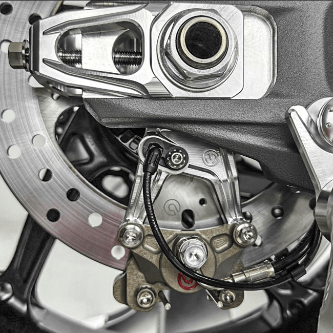 Kit de tensores de cadena con soporte de pinza de freno y Brembo P2-24 64mm X206001 Motocorse Ducati Panigale V4/S (2025) 