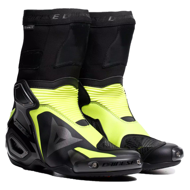Botas de moto Dainese Axial 2 Racing y de calle | Hombre | Negro/Amarillo Neón | 20179000526200 