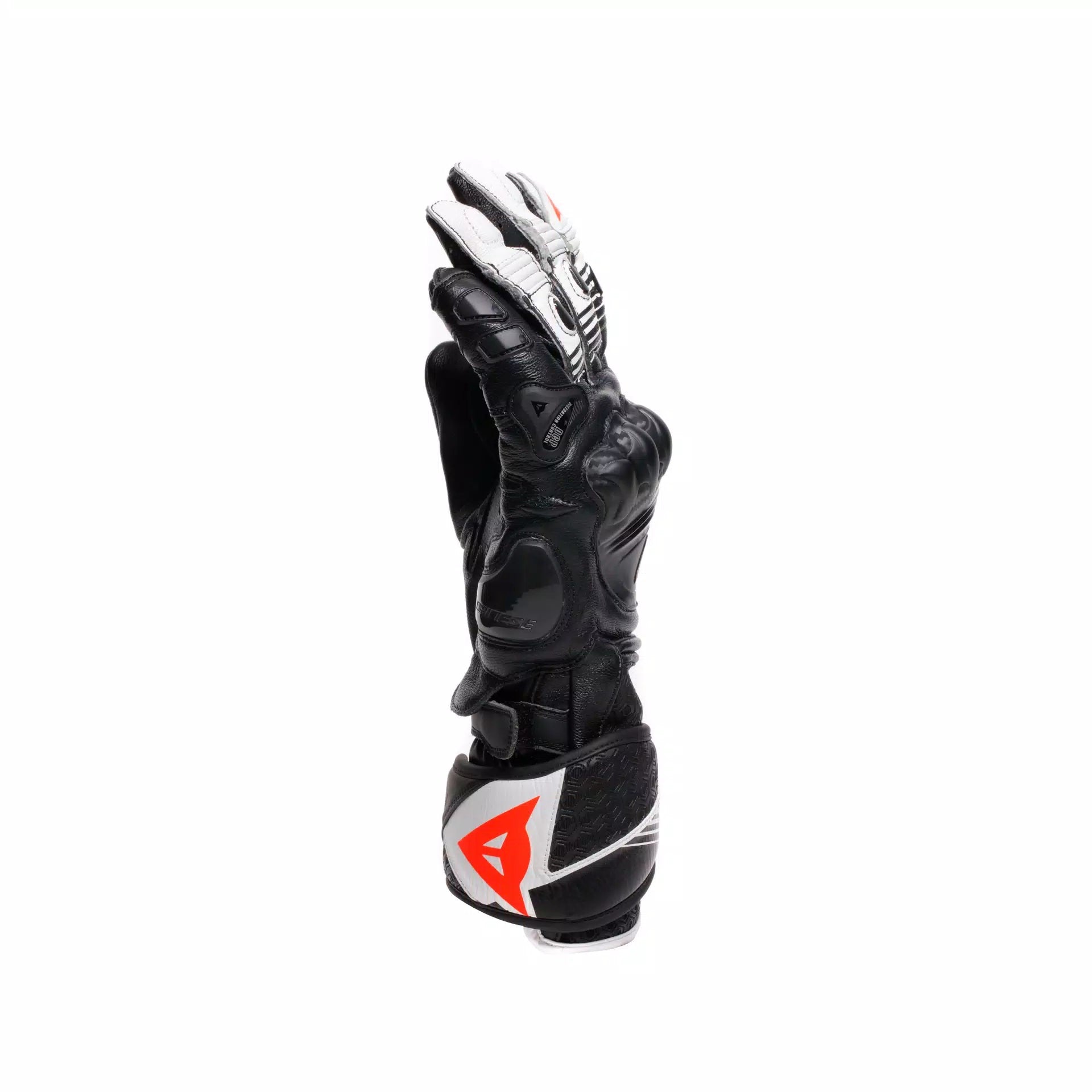 Guantes de cuero para moto Dainese Fiero Racing | Hombre | Negro/Blanco | 2018100025N3200 
