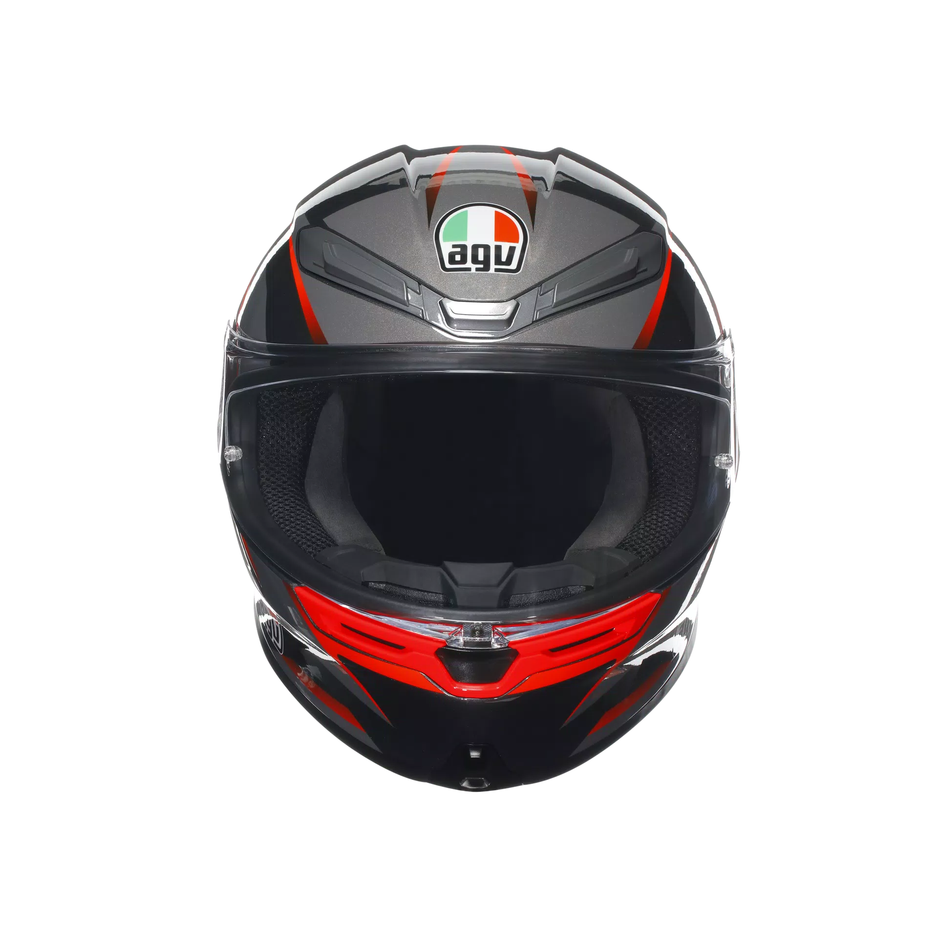 AGV K6 S Casco Slashcut Negro/Gris/Rojo | 2118395001014 