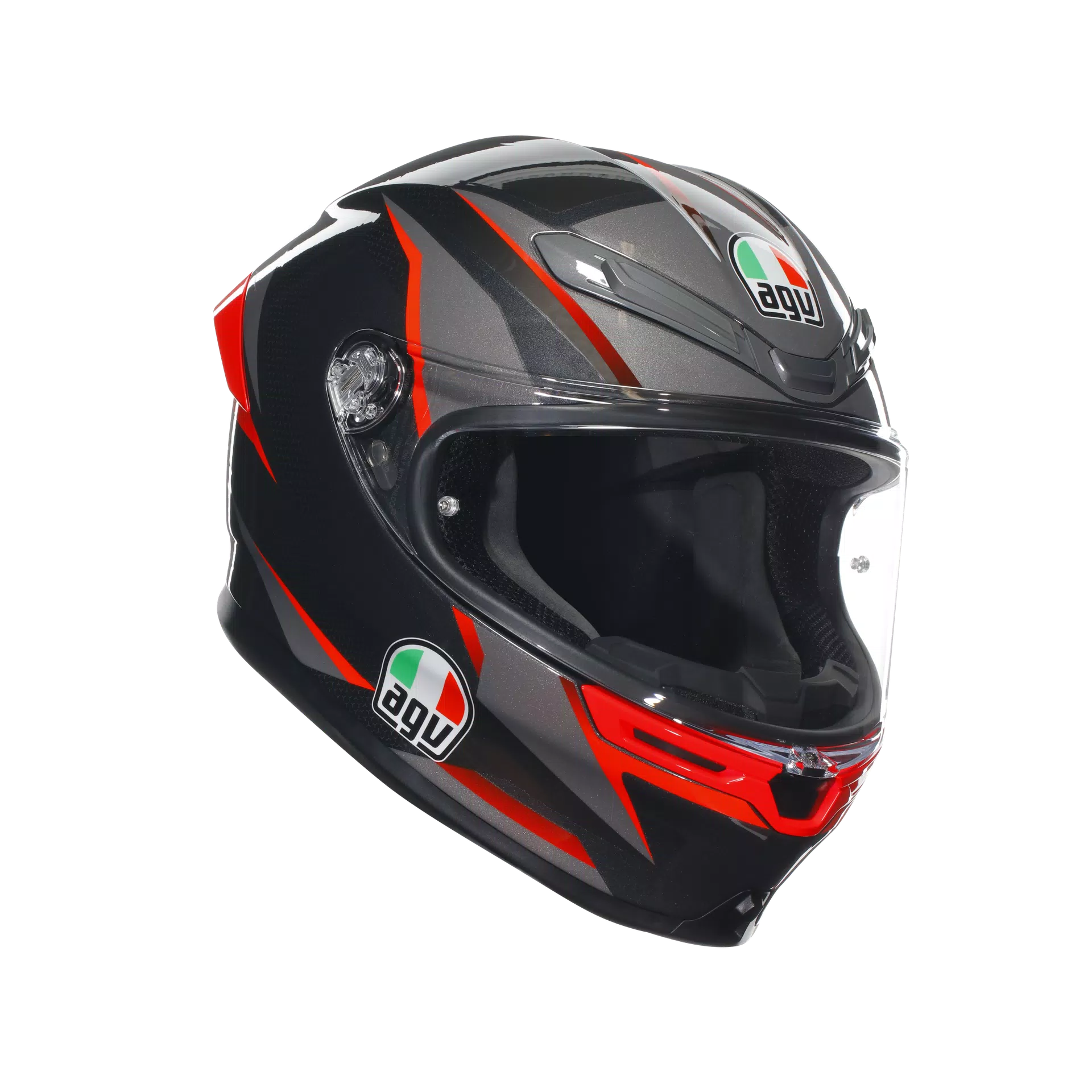 AGV K6 S Casco Slashcut Negro/Gris/Rojo | 2118395001014 