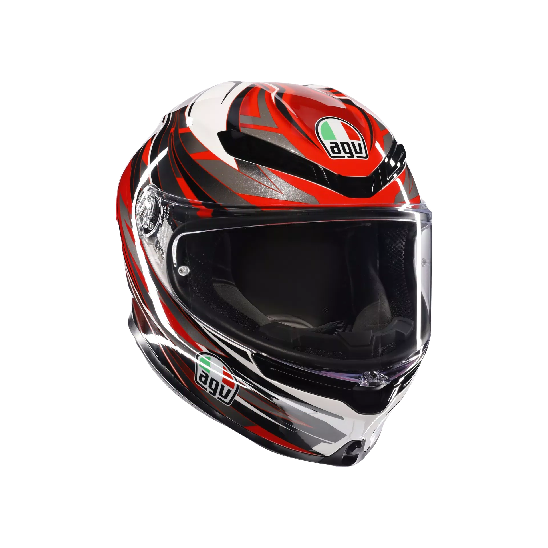AGV K6 S Casco Reeval Blanco/Rojo/Gris | 2118395001023 