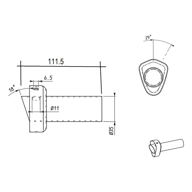 Spark Exhaust dB-Killer Universal Force 35 mm Open G9944