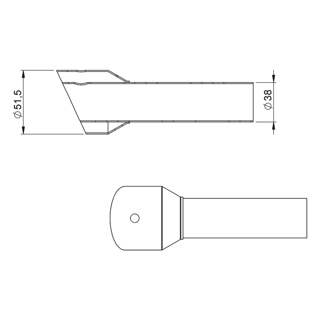 Spark Exhaust dB-Killer Universal Grid-O 38 mm Open 150 mm G9982
