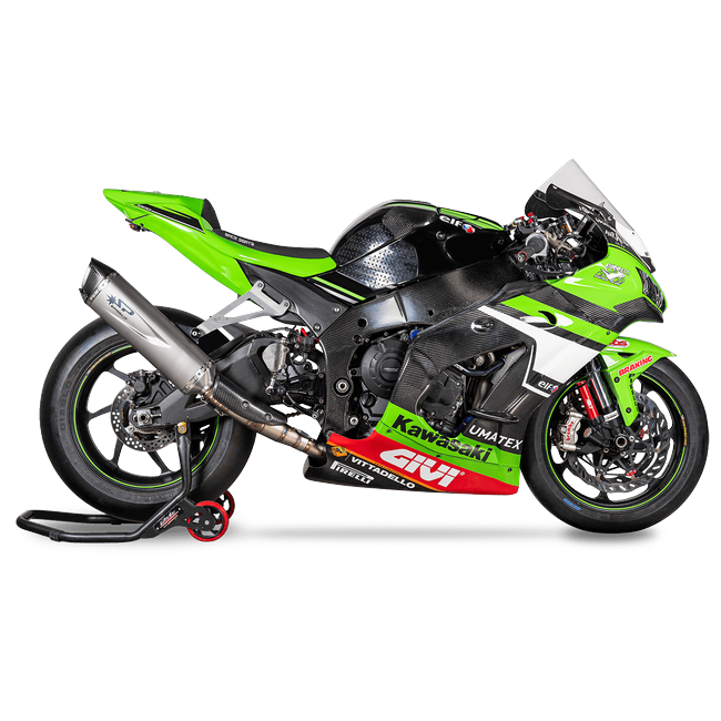 Spark Exhaust Komplettanlage Racing Force Evo 450 mm Titanium Kawasaki ZX-10R/RR (21-26) GKA8853T