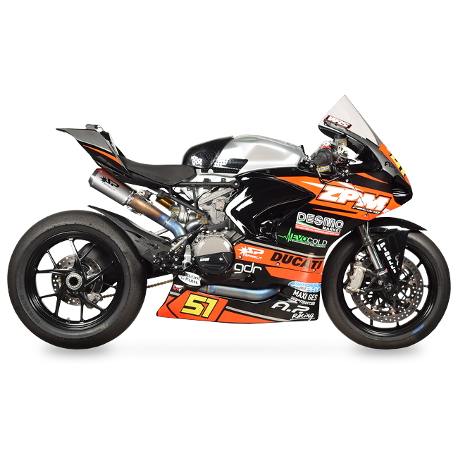 Spark Exhaust Komplettanlage Untersitz Moto GP Titanium Ducati Panigale 959 (16-19) GDU8833T