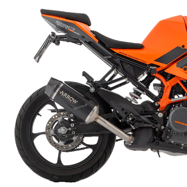 Escape Arrow Slip-On Indy-Race de aluminio oscuro KTM RC 390 (22-25) 71957AKN 