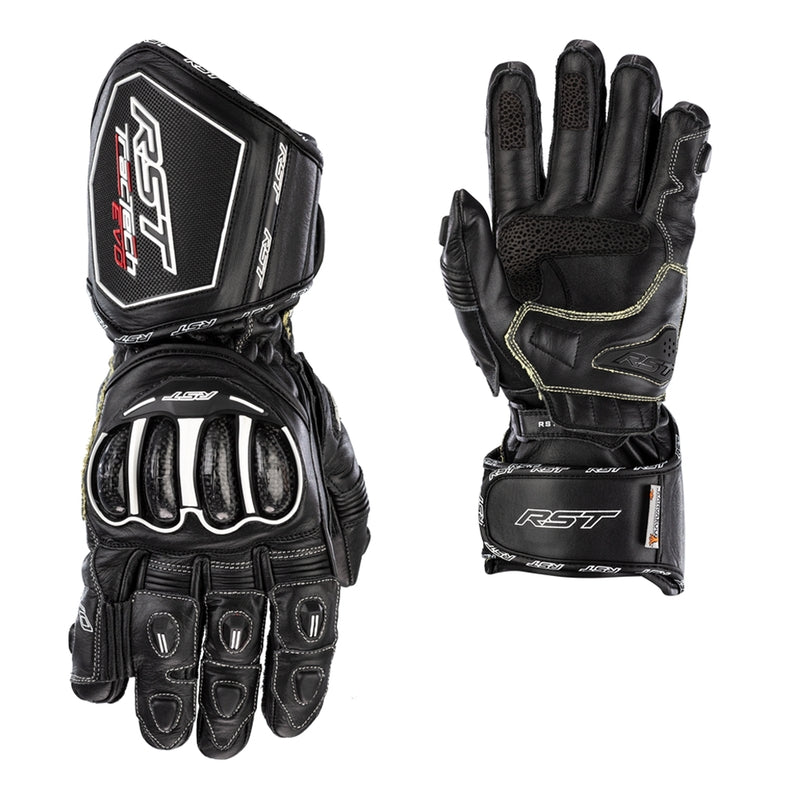RST Tractech Evo 4 guantes de cuero para motocicleta | Mujer | Negro | 103495 