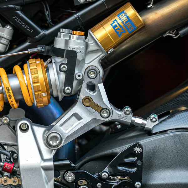 Kit de inserciones de dirección + cabezal de dirección WorldSSP Feel Racing Ducati Panigale V2 955 (20-24) 69925621A 