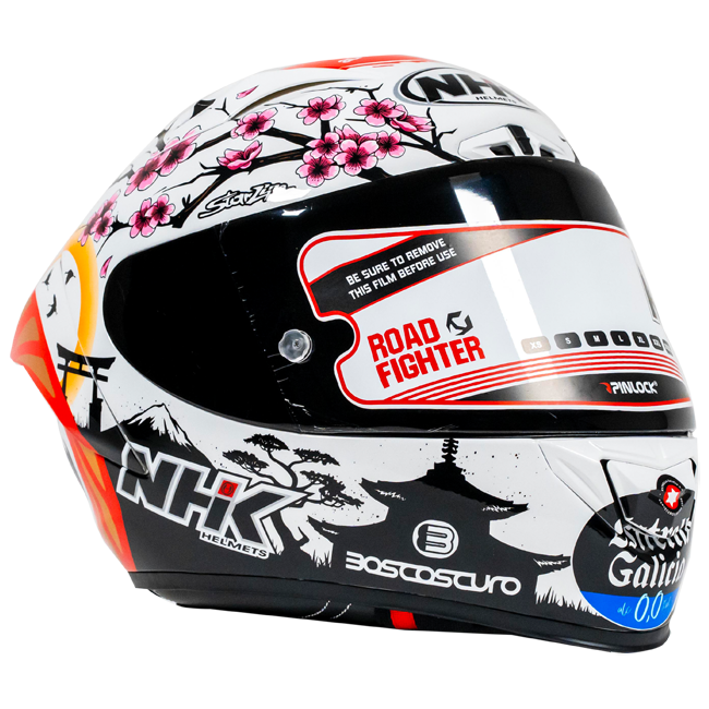 Réplica del casco NHK GP-R Tech Race Alonso López Motegi Japón 2024 