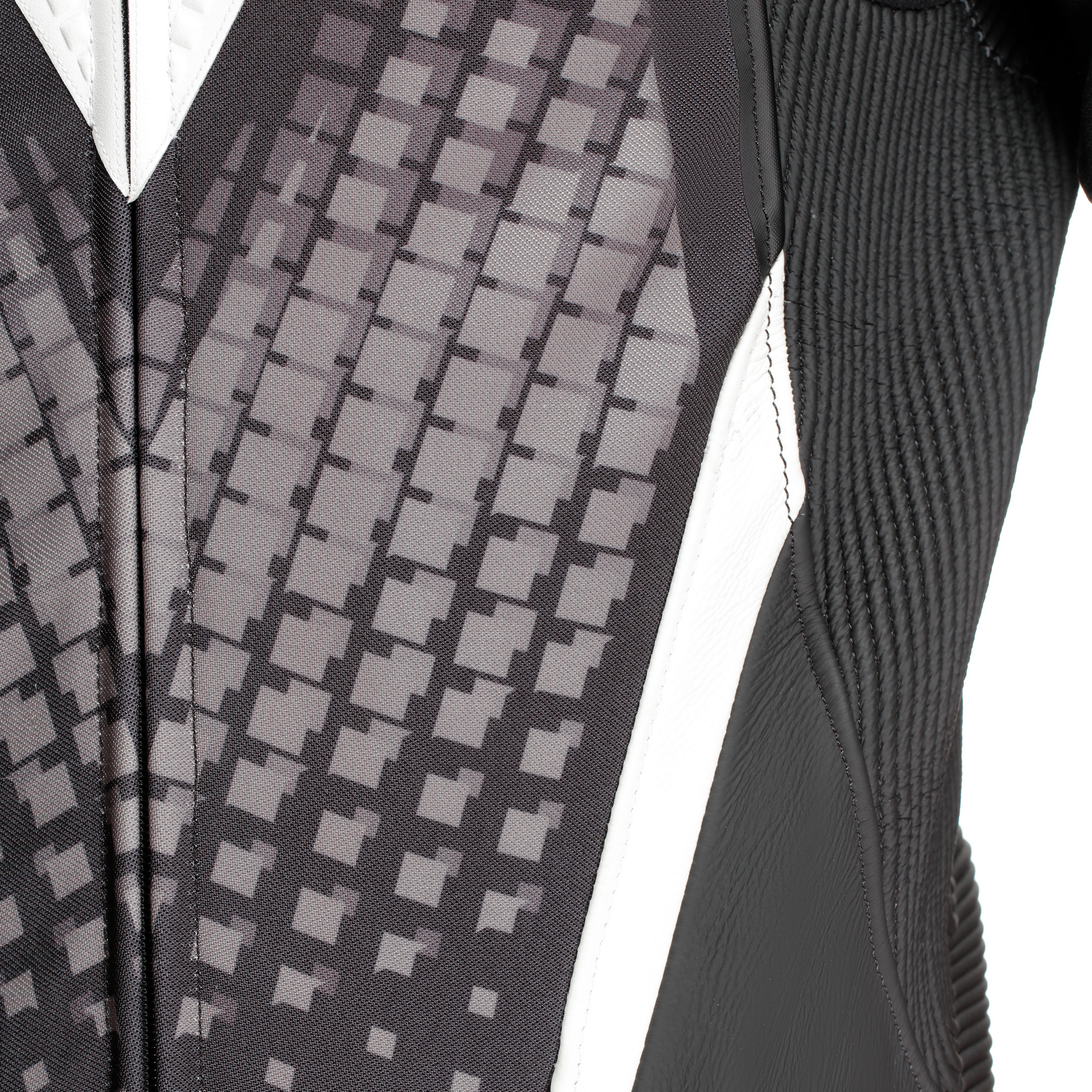 Dainese Laguna Seca 6 Mono de cuero – Traje de competición perforado | Hombre | Negro/Blanco 