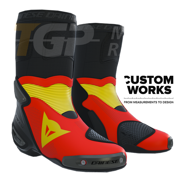 Dainese Axial 2 Air Racing und Straßen Motorradstiefel Herren | Spagna Edition | Custom Works