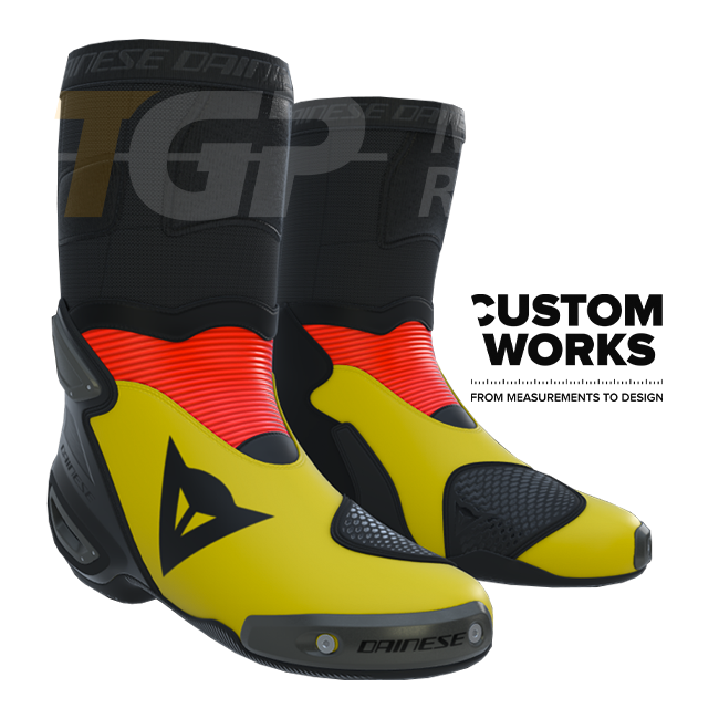Dainese Axial 2 Racing und Straßen Motorradstiefel Herren | Germania Edition | Custom Works