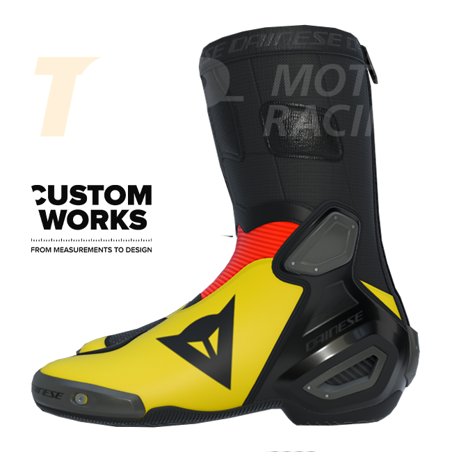 Dainese Axial 2 Racing und Straßen Motorradstiefel Herren | Germania Edition | Custom Works