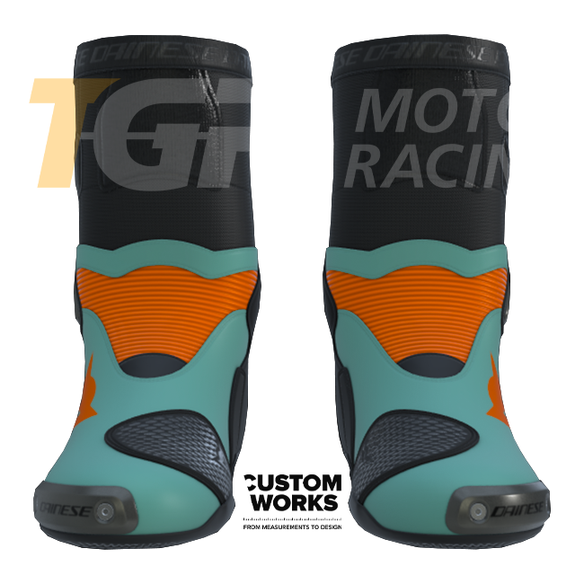 Dainese Axial 2 botas de motociclismo Racing y carretera | Hombre | Fluorot / Negro | Custom Works 