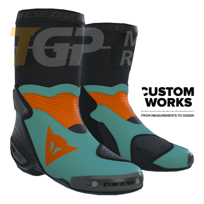 Dainese Axial 2 botas de motociclismo Racing y carretera | Hombre | Fluorot / Negro | Custom Works 
