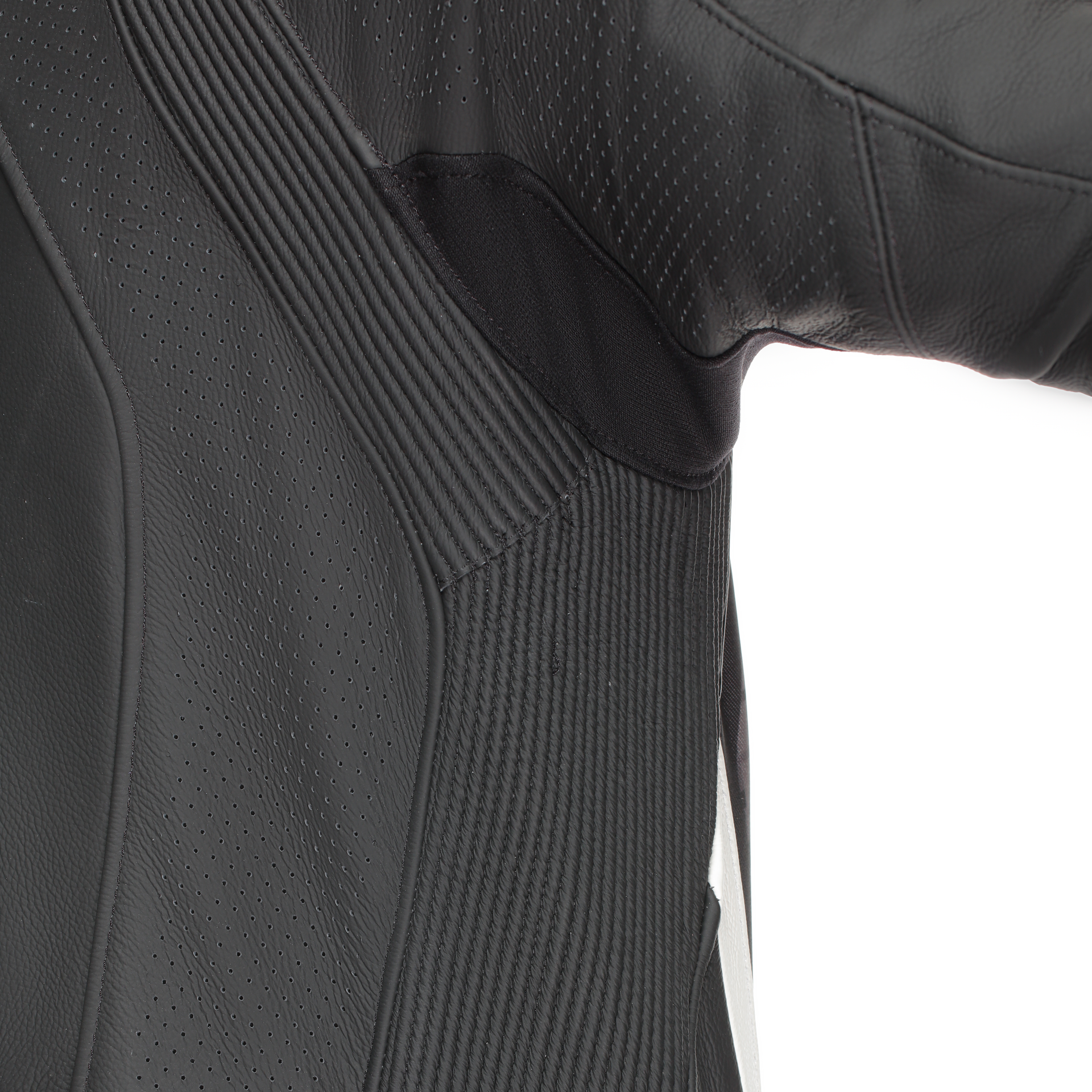 Dainese Laguna Seca 6 Mono de cuero – Traje de competición perforado | Hombre | Negro/Blanco 