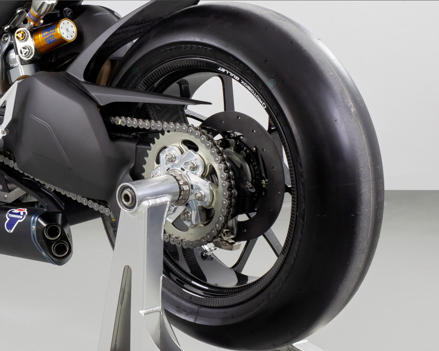 Kit SICOM Carbon-Cerámica de rueda trasera-Discos de freno T-Drive 245x6mm para Ducati Panigale V4/S/R (18-24) 