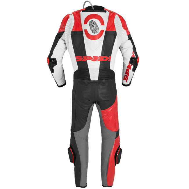 Spidi DP-Progressive mono Mono de cuero – Mono de competición perforado | Hombre | Rojo | Y161014 