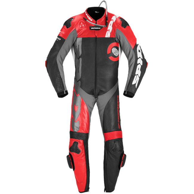 Spidi DP-Progressive mono Mono de cuero – Mono de competición perforado | Hombre | Rojo | Y161014 