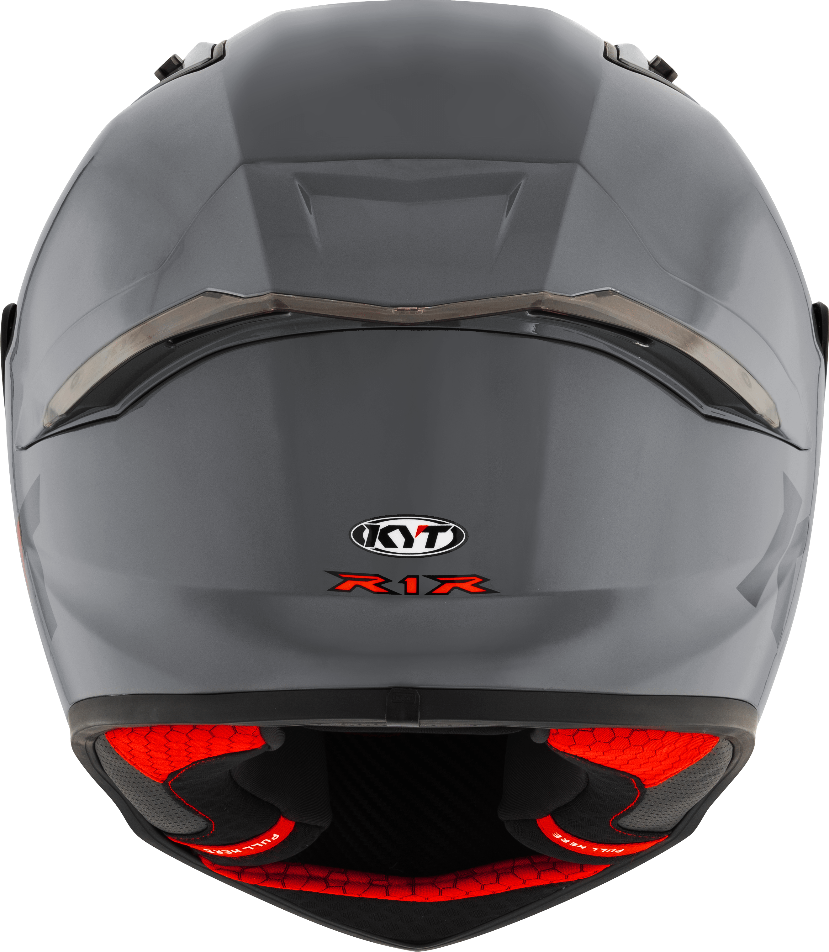 Casco de competición KYT R1R Plain gris Y6R100W1 