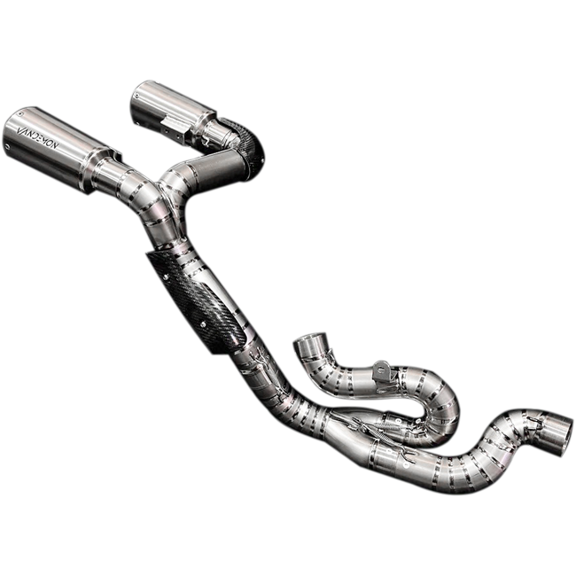 Sistema de escape Vandemon semi-completo de titanio para Ducati Panigale V4/S/R (18-21) 