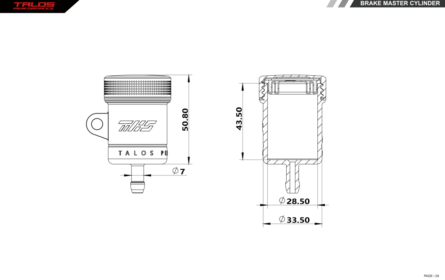 Depósito de líquido R50 