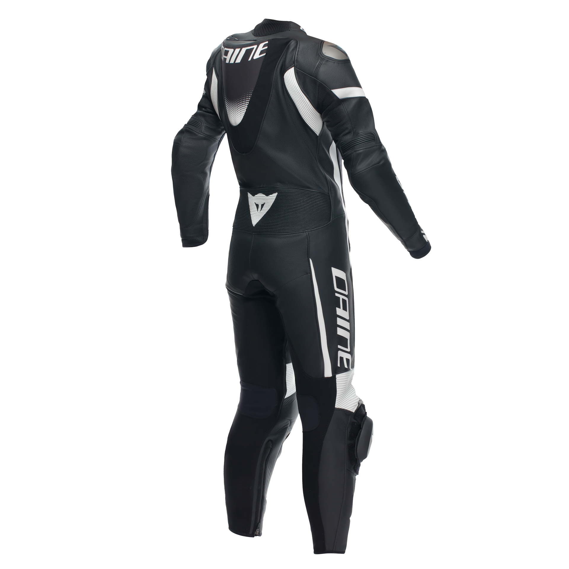 Dainese Grobnik Lady Mono de cuero – Traje de carreras perforado | Mujeres | Negro/Blanco 