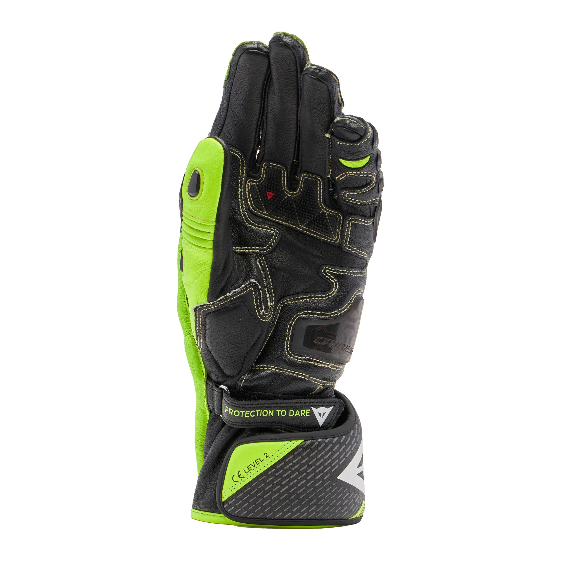 Guantes de cuero para moto Dainese Full Metal 7 Racing | Hombre | Negro/Amarillo Neón | 201810001462000 