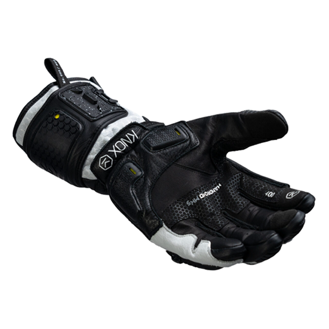Knox Handroid MK5 guantes de cuero de carreras | Hombre | Negro/Blanco | 11769404101 