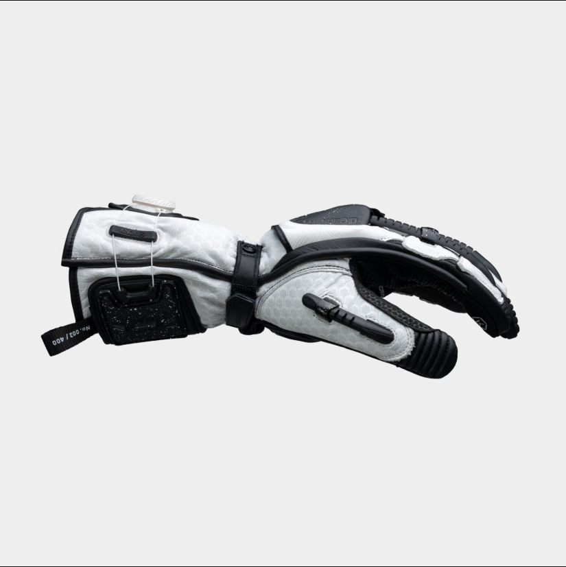 Knox Handroid MK5 guantes de cuero de carreras | Hombre | Negro/Blanco | 11769404101 
