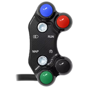 Interruptor de manillar derecho JetPrime Aprilia RSV4/RR/1100 Factory (21-26) JP PLD 660 