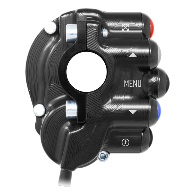 Gasgriffgehäuse mit integriertem Lenkerschalter JetPrime Yamaha YZF-R1 / R1 Race (20-25) JP CO YA033