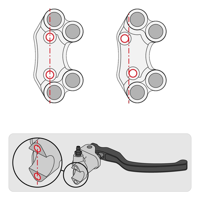 Lenkerschalter Street rechts JetPrime Ducati Panigale V4 (21-24) JP PLD 020S – fluchtendes Lochbild