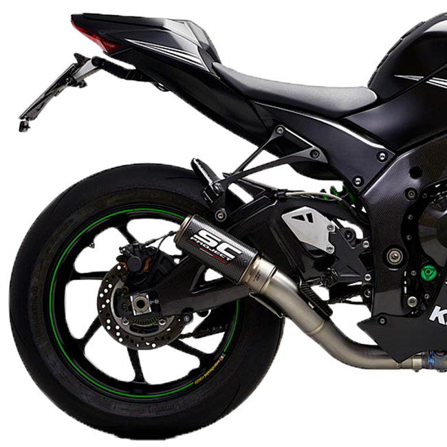 SC-Project Slip-On CR-T + tubo de reemplazo KAT para Kawasaki ZX-10 R/RR (16-20) K22A-DET36 