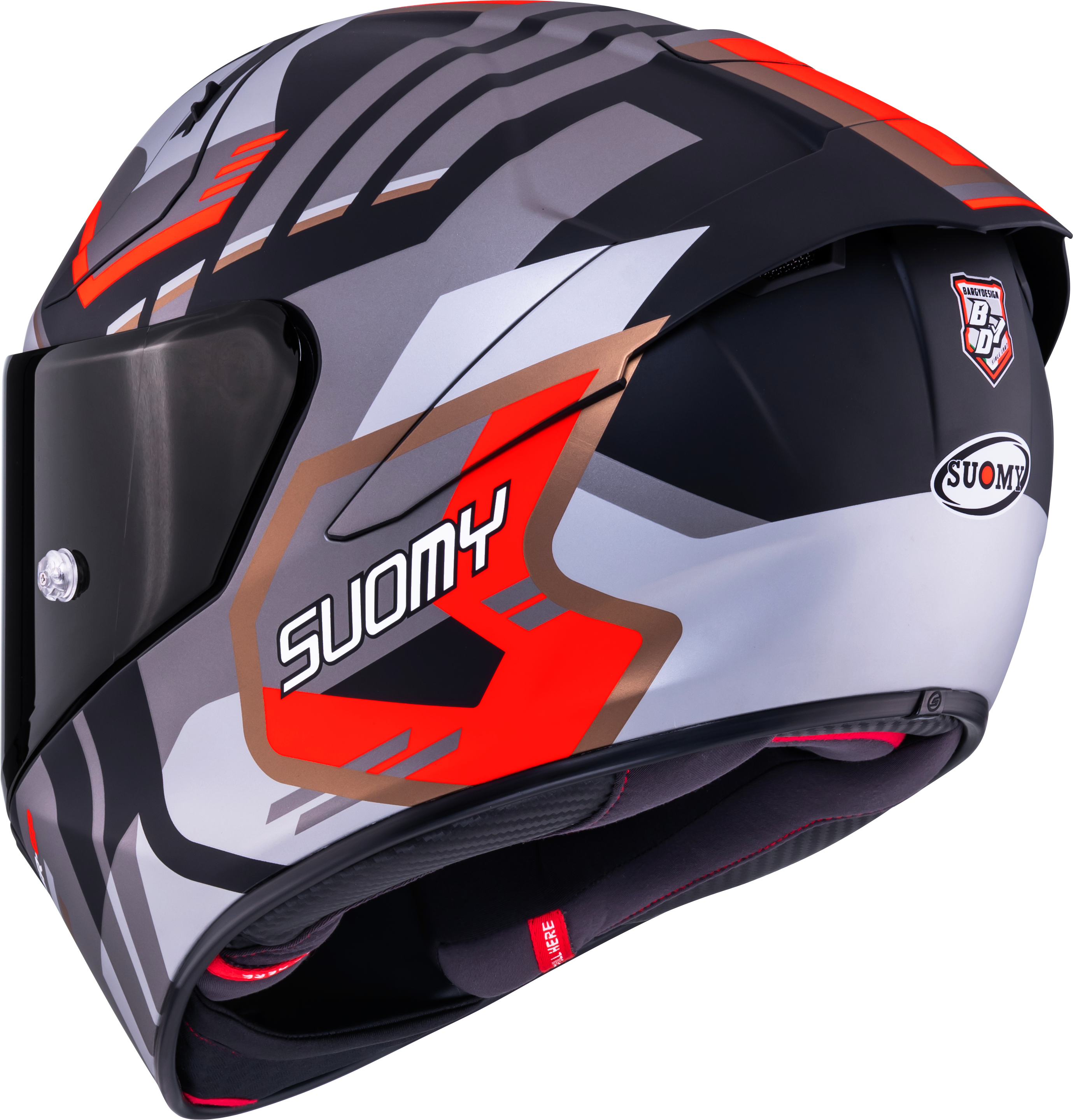 Suomy SR-GP Evo Casco Infrarrojo Mate Gris/Rojo/Negro K6S20025 
