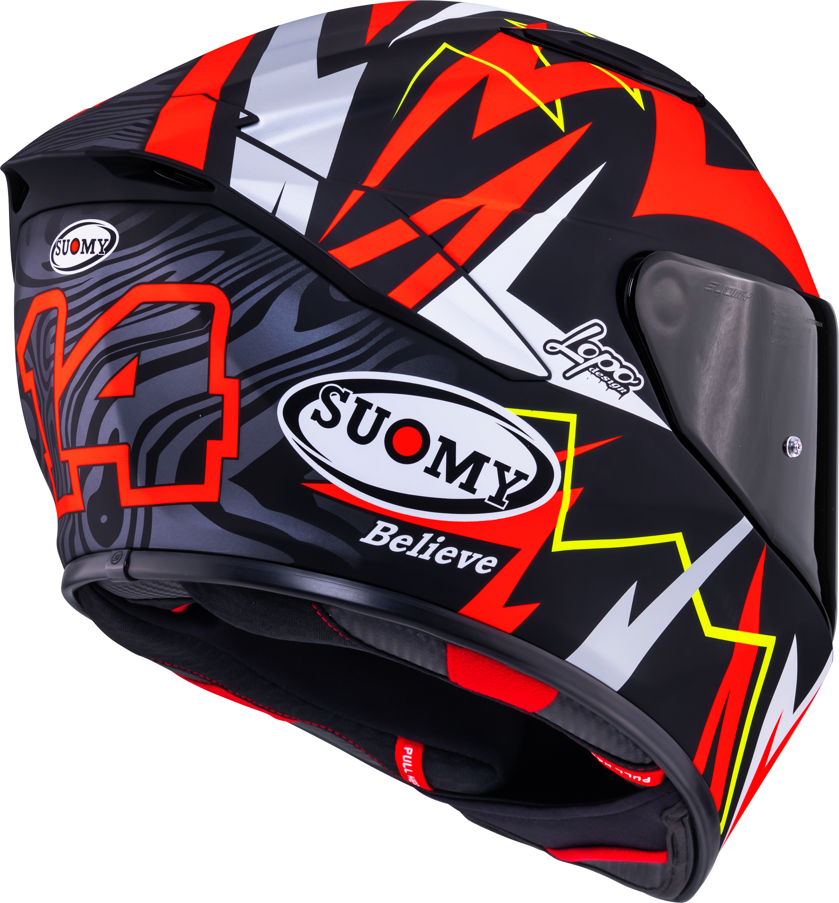 Suomy Track-1 Casco Mate Rojo Réplica de Sam Lowes 2025 K6T10020 