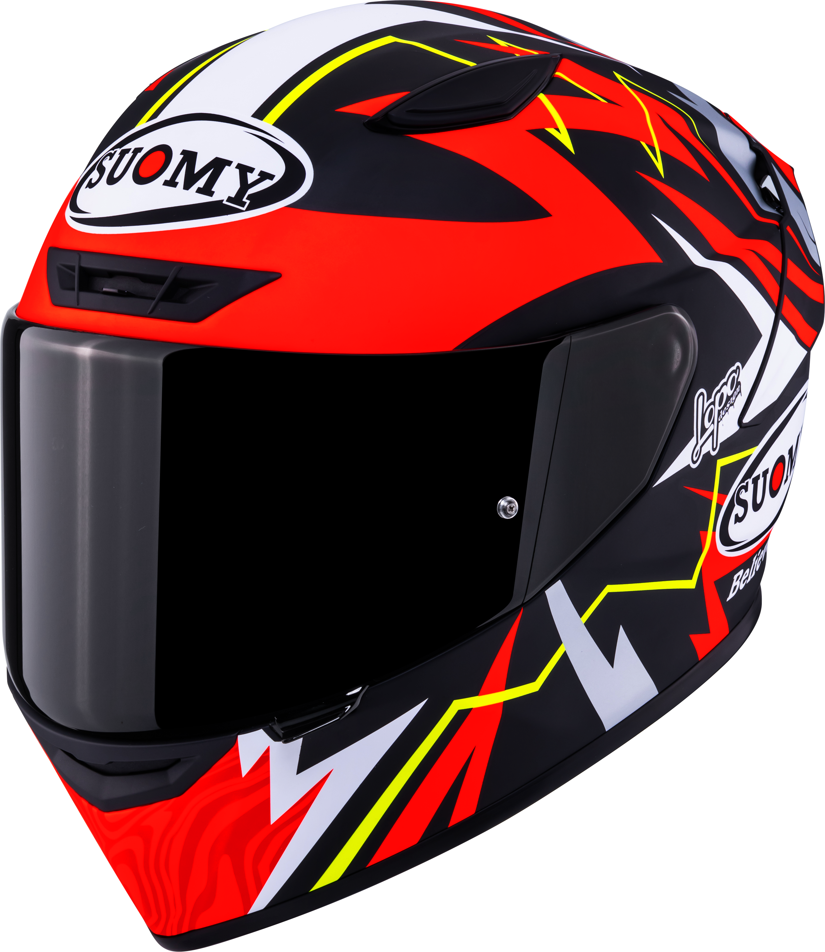 Suomy Track-1 Casco Mate Rojo Réplica de Sam Lowes 2025 K6T10020 