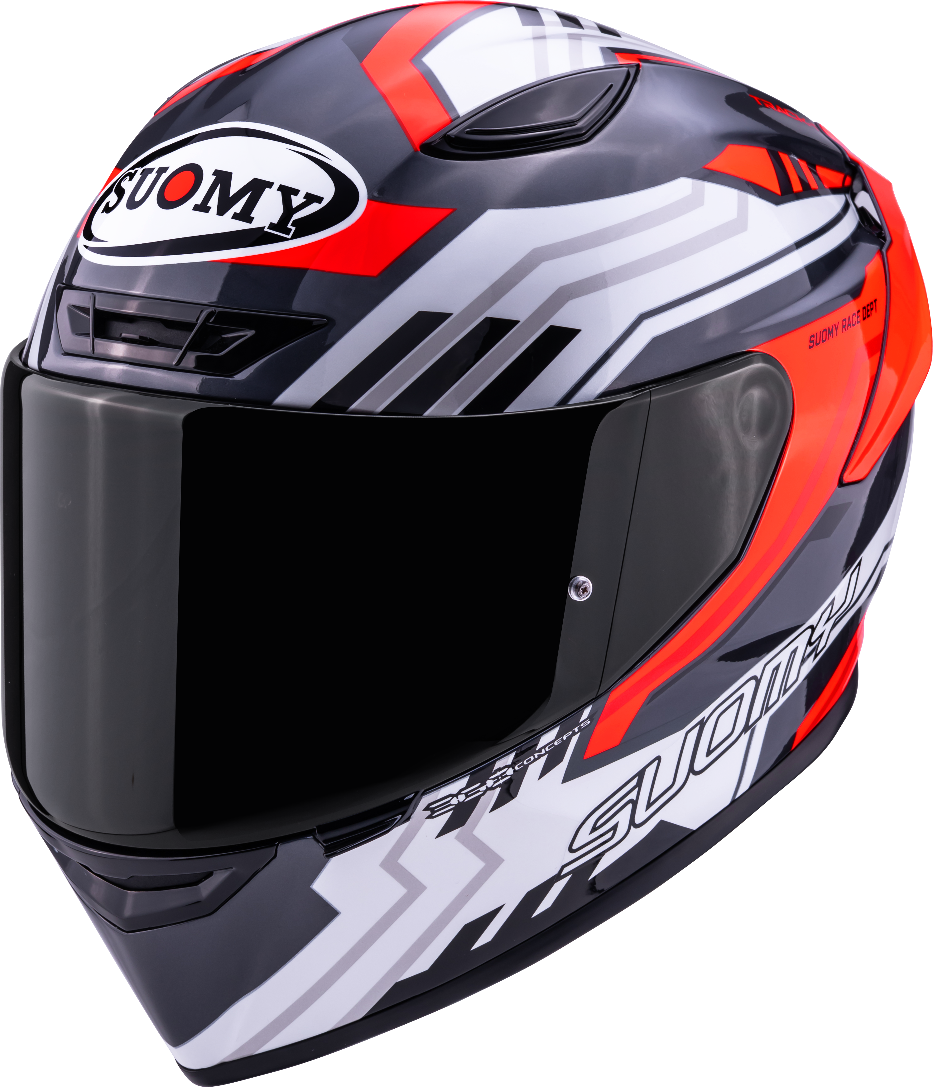 Suomy Track-1 Casco Framework Blanco/Rojo K6T10022 
