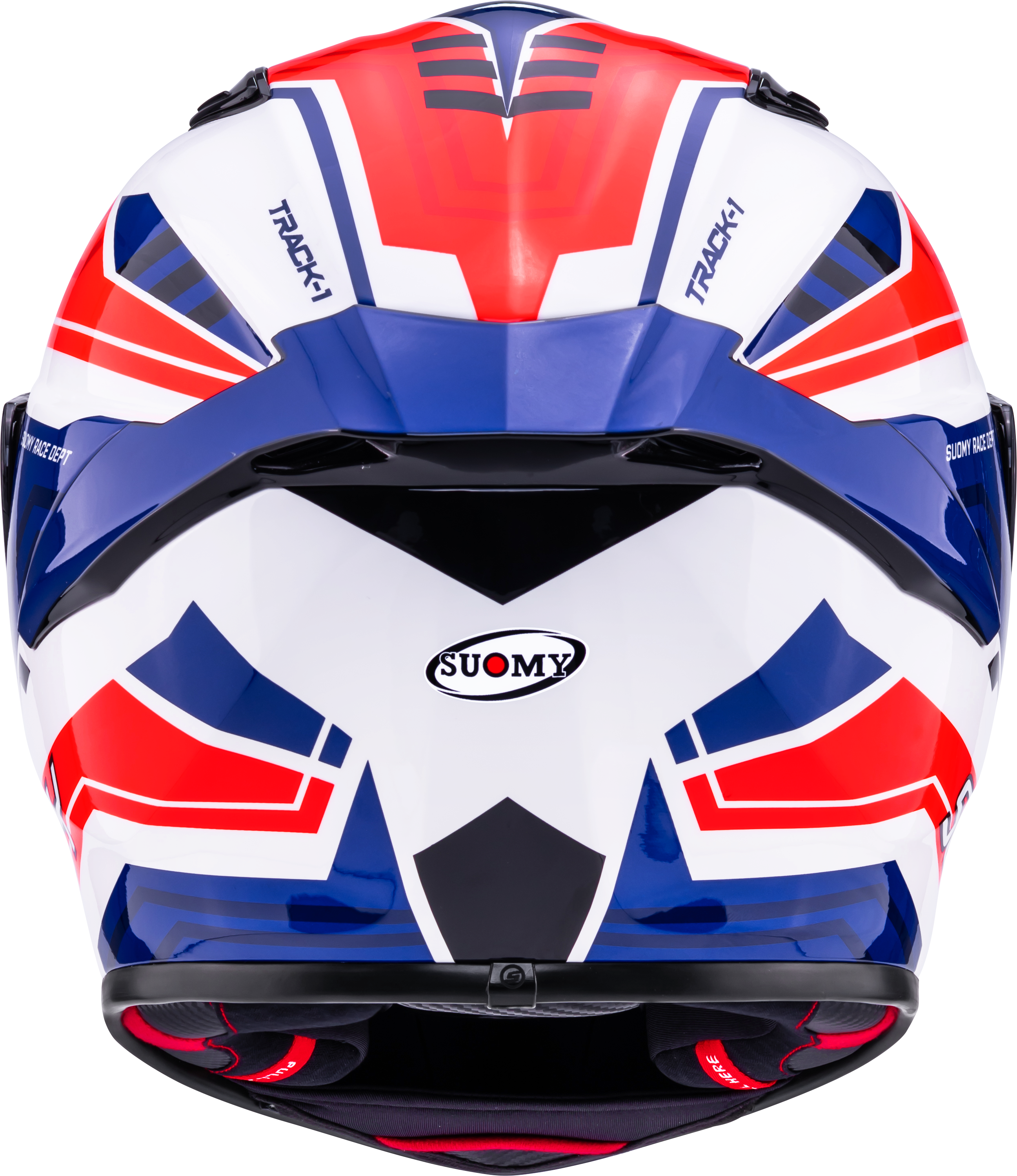 Suomy Track-1 Casco Marco Blanco/Rojo/Azul K6T10023 