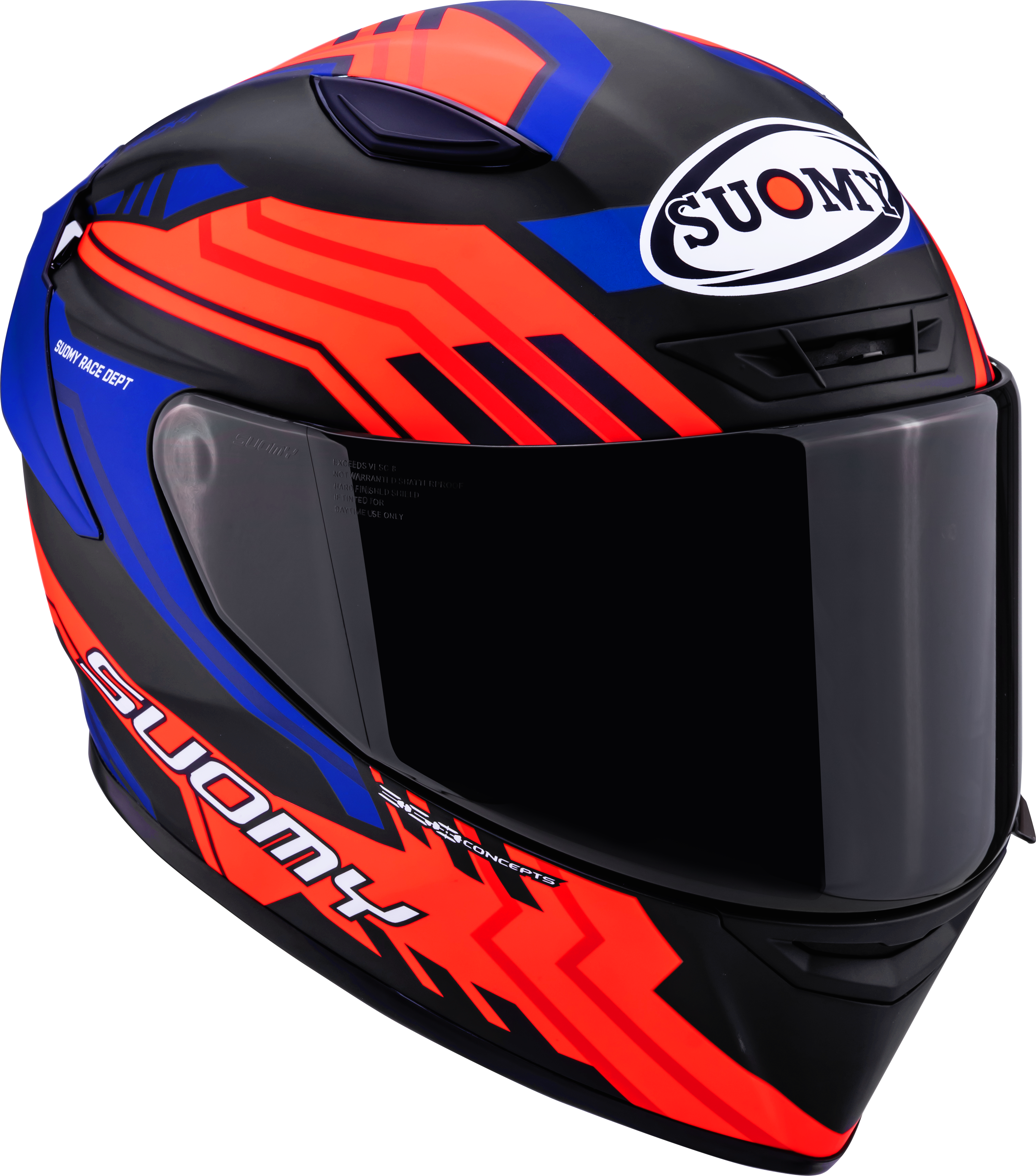 Suomy Track-1 Casco Estructura Mate Negro/Rojo/Azul K6T10024 
