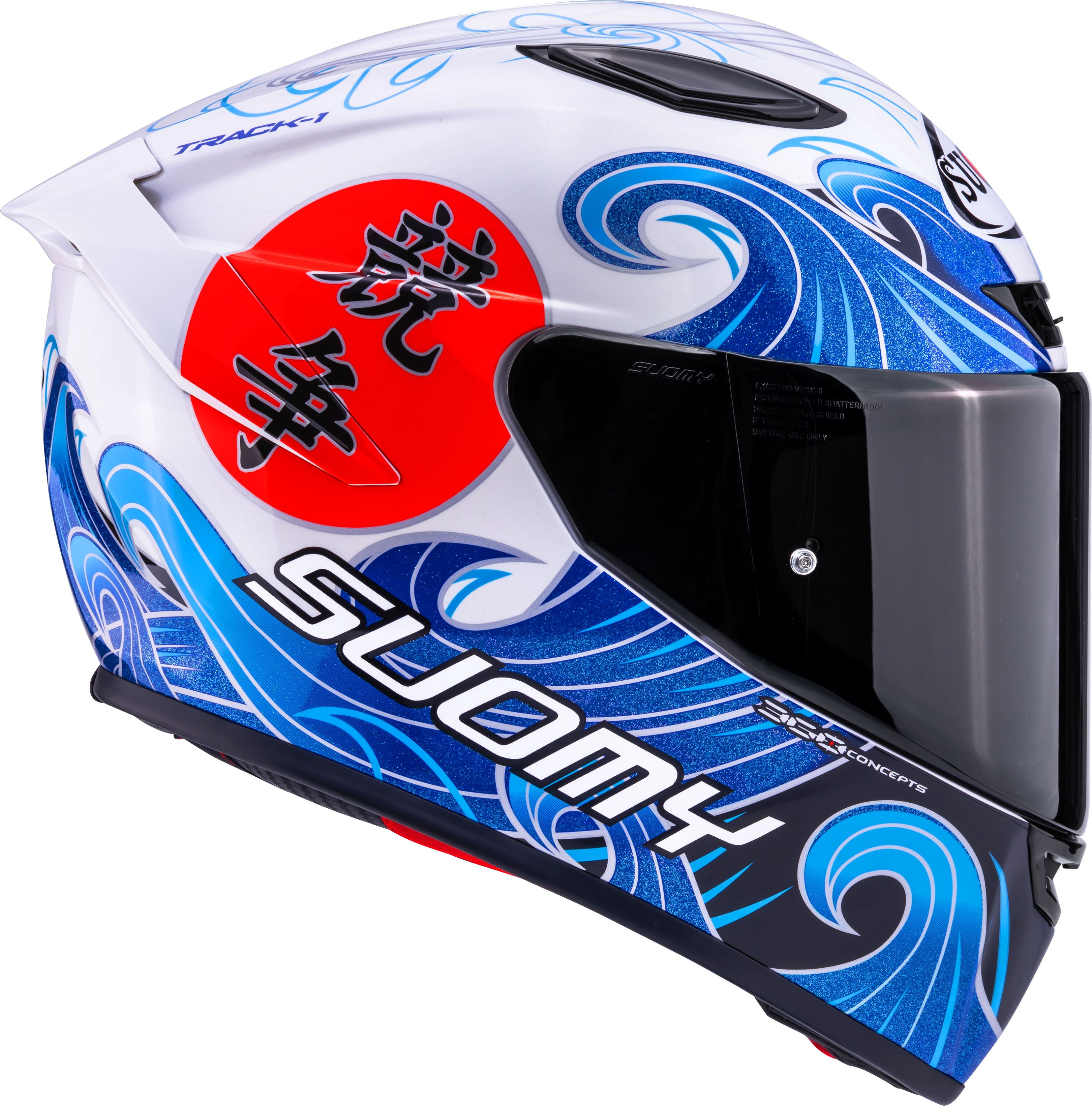 Suomy Track-1 Casco Waves Blanco K6T10025 