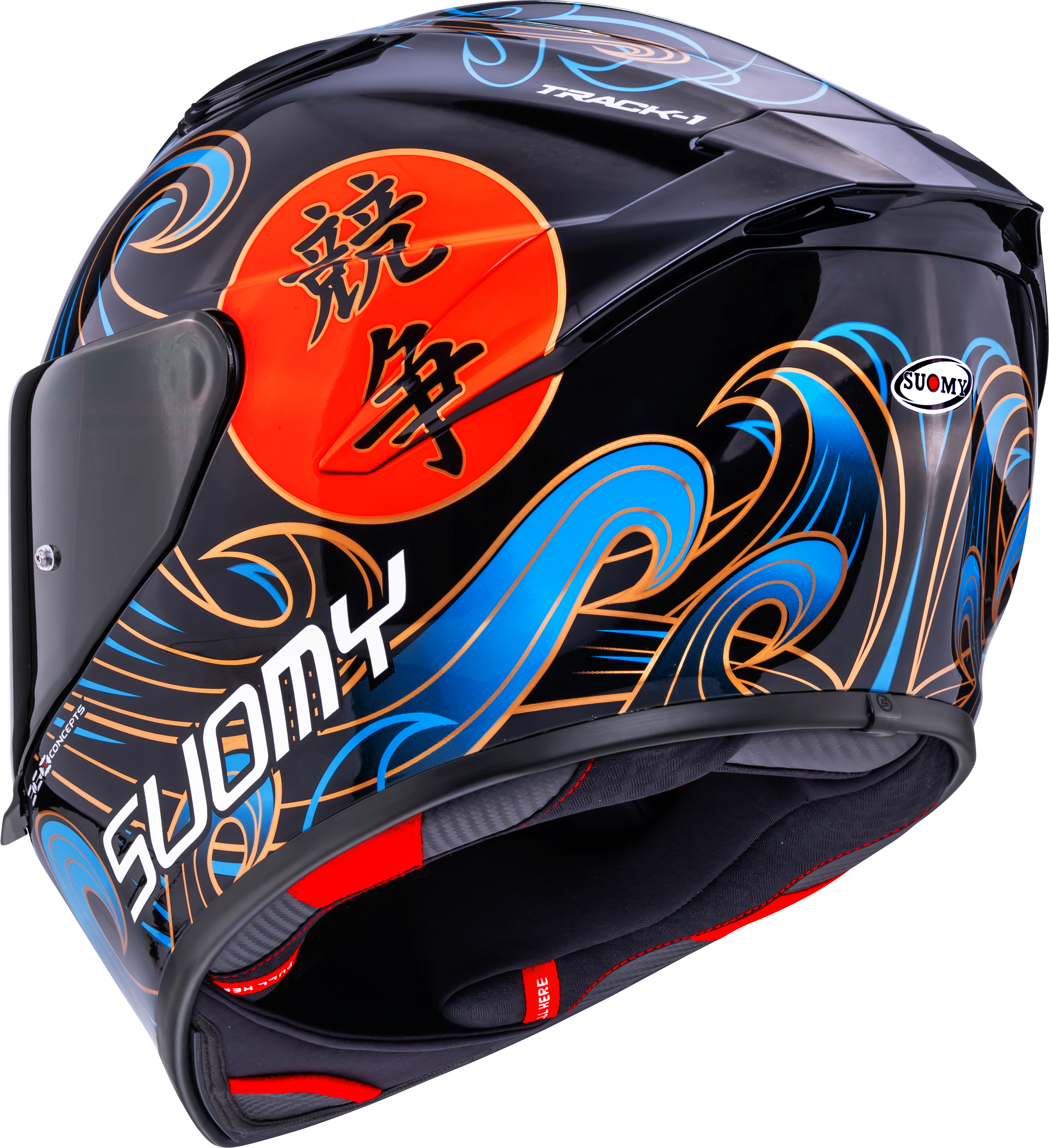 Suomy Track-1 Casco Waves Negro K6T10026 