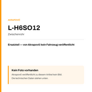Akrapovic Zwischenrohr L-H6SO12 — Platzhalter, kein Herstellerfoto verfügbar