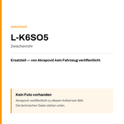 Akrapovic Zwischenrohr L-K6SO5 — Platzhalter, kein Herstellerfoto verfügbar