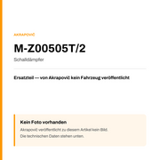 Akrapovic Schalldämpfer M-Z00505T/2 — Platzhalter, kein Herstellerfoto verfügbar