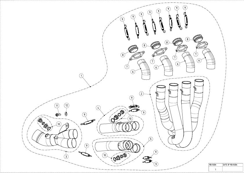 Akrapovic colector (acero inoxidable) Honda CBR 1000 RR-R SC82 (24-26) E-H10R11 