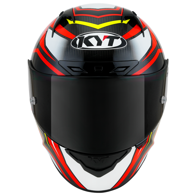 KYT NZ-Race Casco de Carbono Stride Brillante Rojo/Blanco Y6NZ0026 